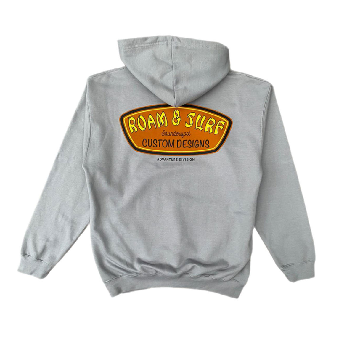 Roam + Surf Custom Hoody – Platinum Grey